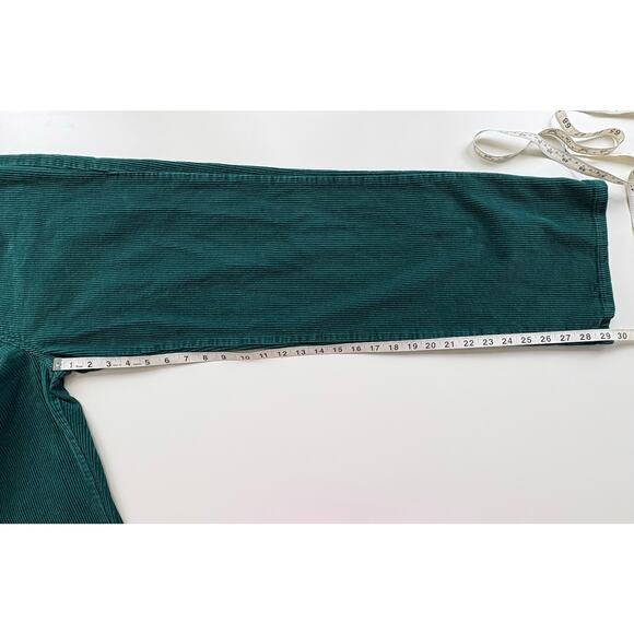 Urban Outfitters BDG Straight Leg Corduroy Pants Size 30 Green Cotton Casual - Picture 12 of 14